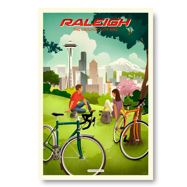 Raleigh Seattle Poster